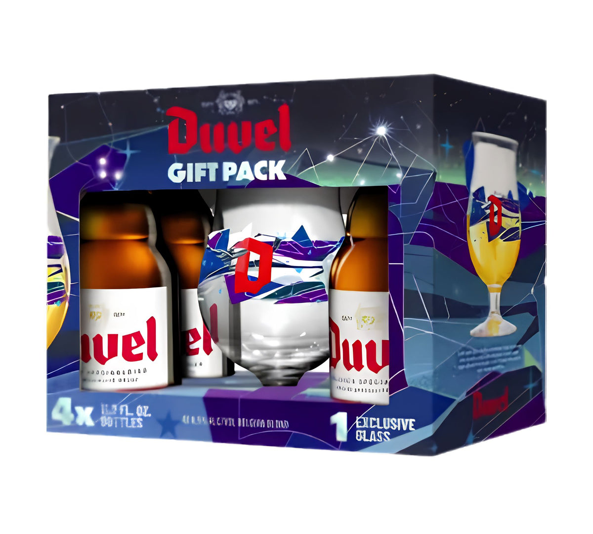 Duvel Gift Set (4 ales & 1 glass)