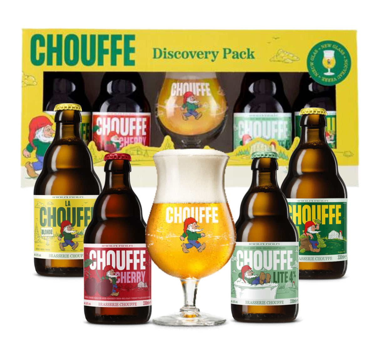 Chouffe Discovery Pack (4 ales & 1 glass)
