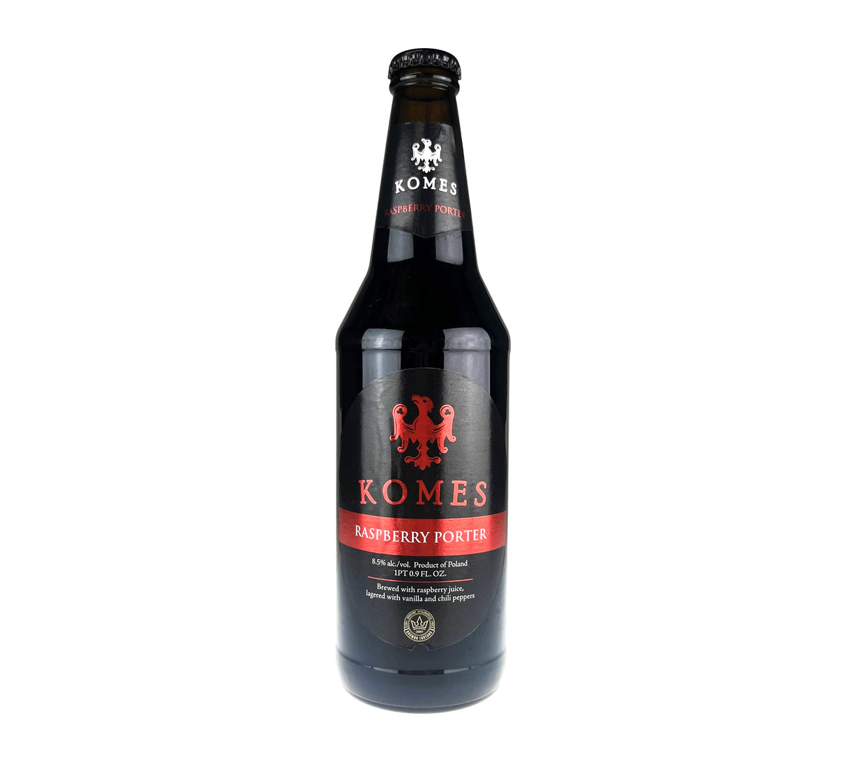 Komes Raspberry Porter 16.9 oz bottle