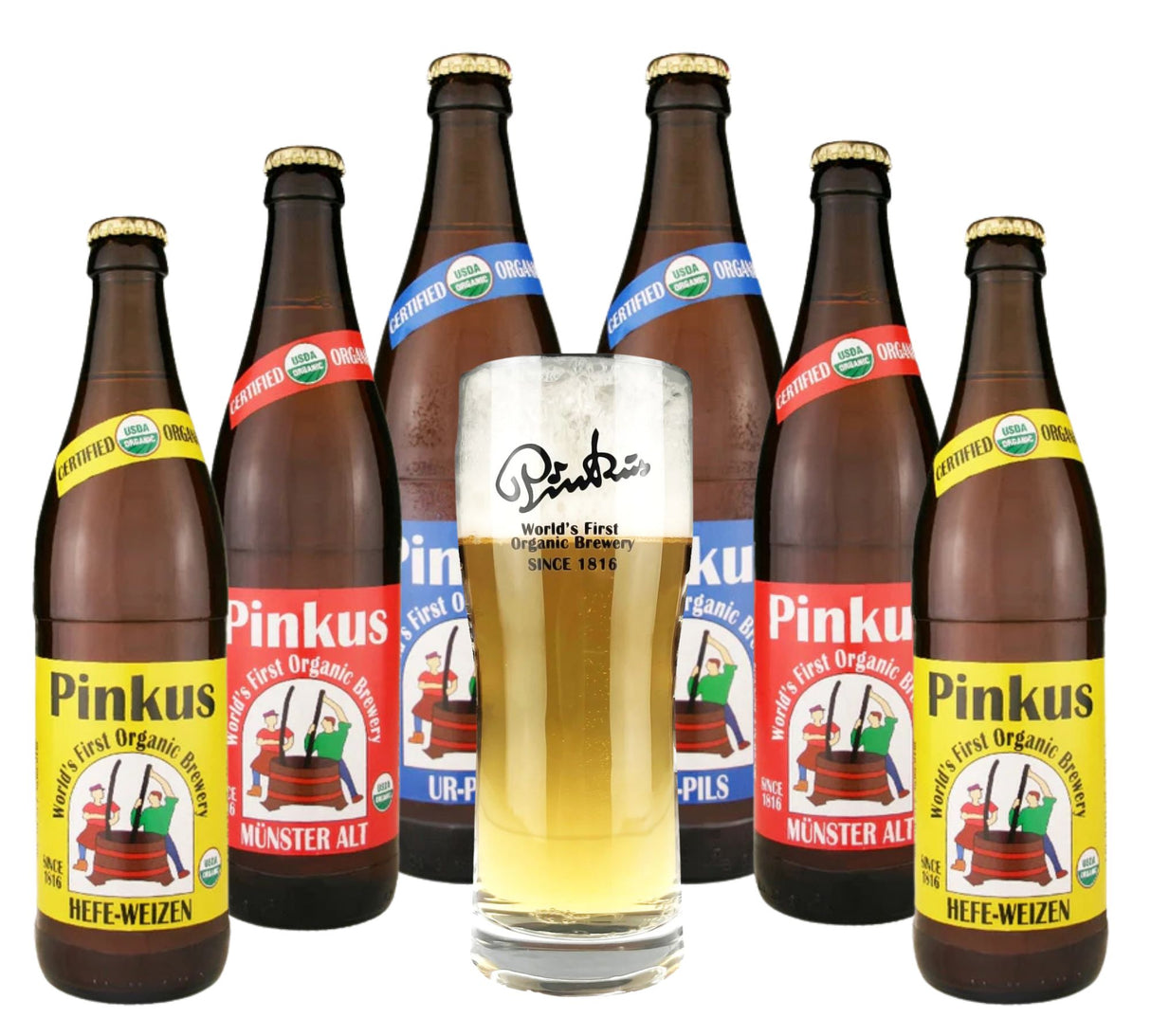 Pinkus Tasting Set (6 ales & 1 glass)