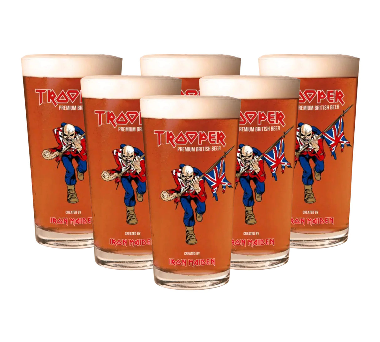 Trooper Pint Glass (6-pack)