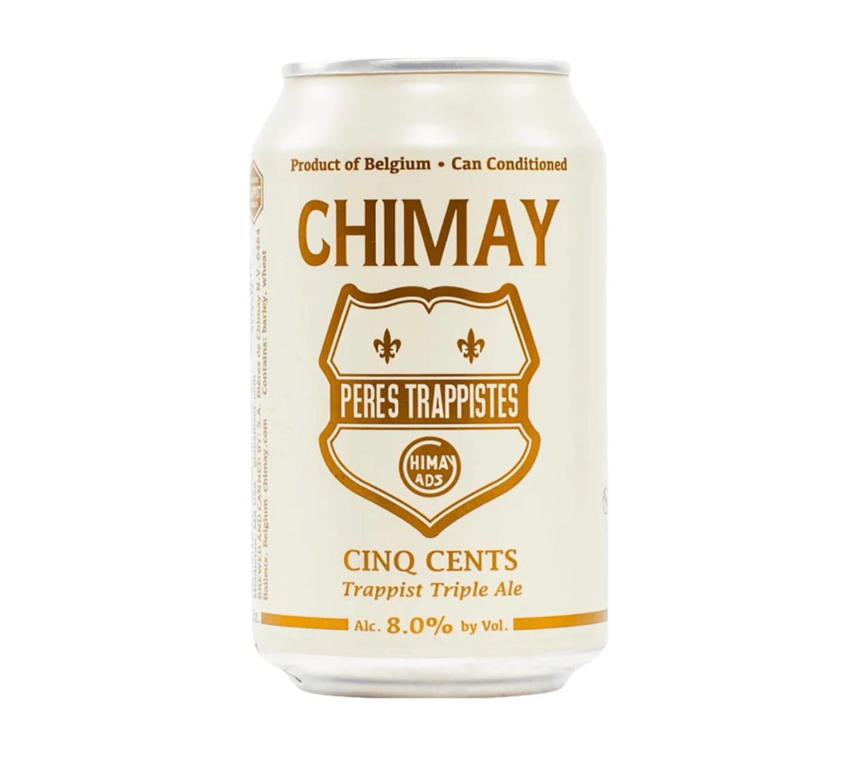 Chimay Trappist Cinq Cents (white label) 11.2 oz can