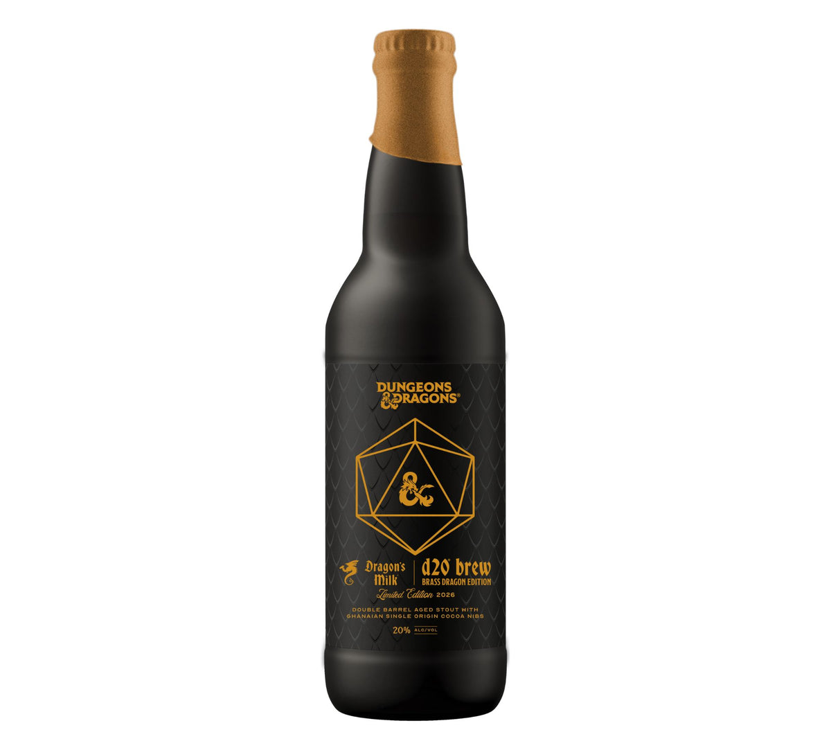 Dragon's Milk Dungeons & Dragons D20 Brew 22 oz bottle