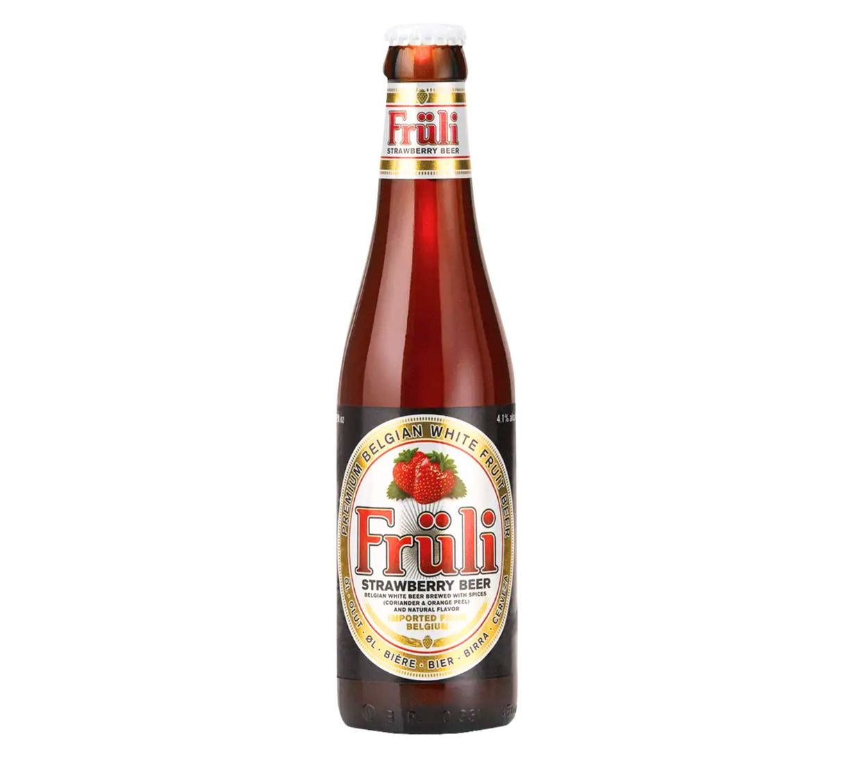 Fruli Premium Strawberry Beer 11.2 oz bottle