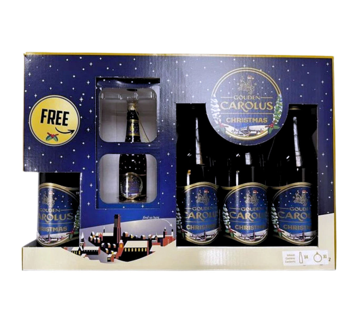 Gouden Carolus Christmas Gift Set (4 ales & 1 ornament)