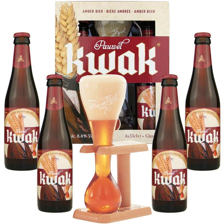 Pauwel Kwak Gift Set (4 ales & glass)