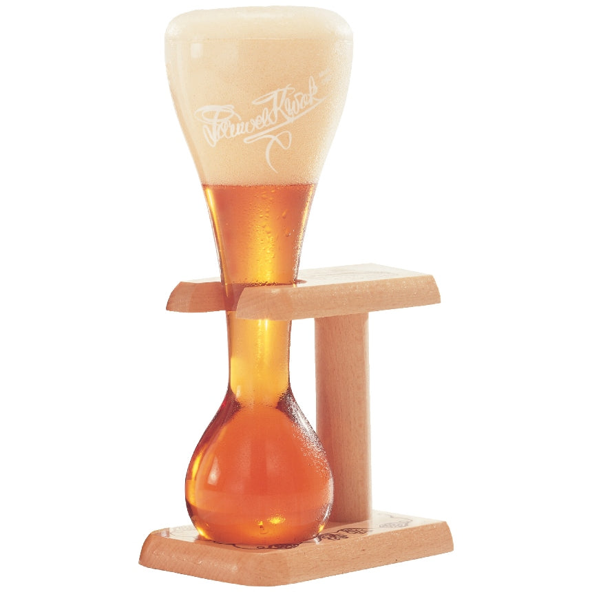 Pauwel Kwak Beer Glass (with wood stand)