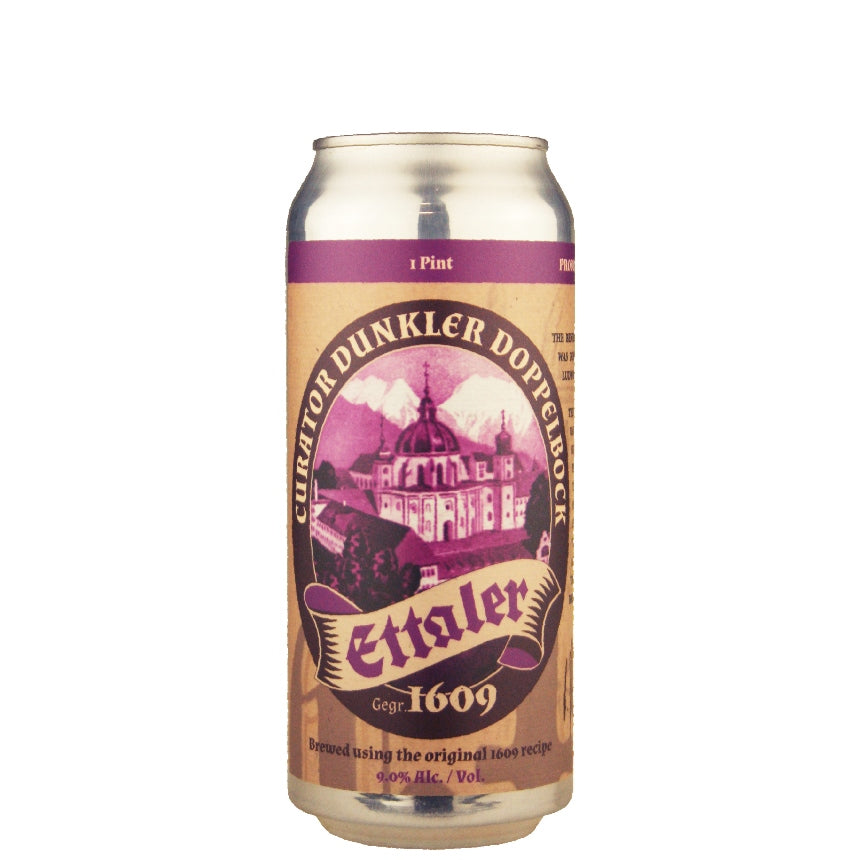 Ettaler Curator Dunkler Doppelbock 16 oz can