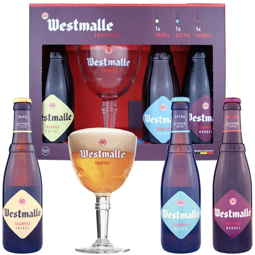 Westmalle Trappist Gift Set (3 ales & 1 glass)