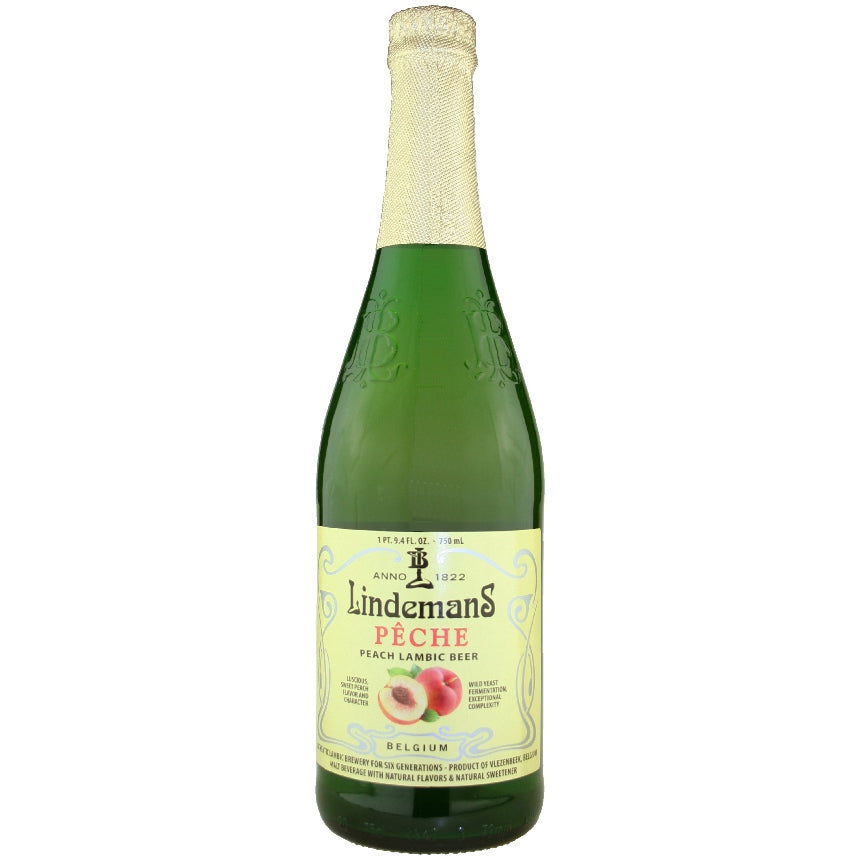 Lindemans Peche (Peach) Lambic 25.4 oz – BELGIAN-STYLE ALES