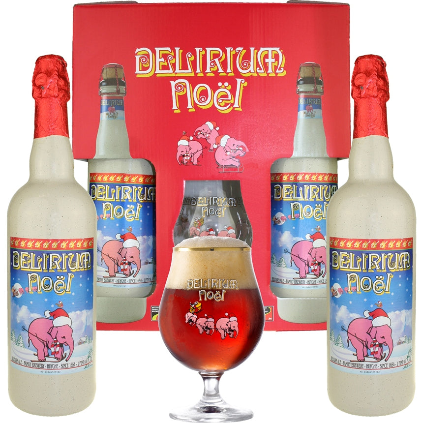 Delirium Noel Gift Set (2 large bottles & 1 glass)