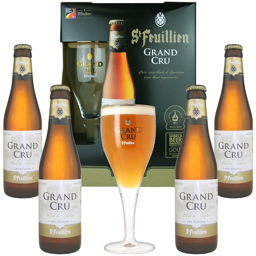 St. Feuillien Grand Cru Gift Set (4 ales & 1 glass)