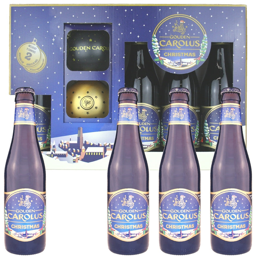 Gouden Carolus Christmas Gift Set (4 ales & 2 ornaments)