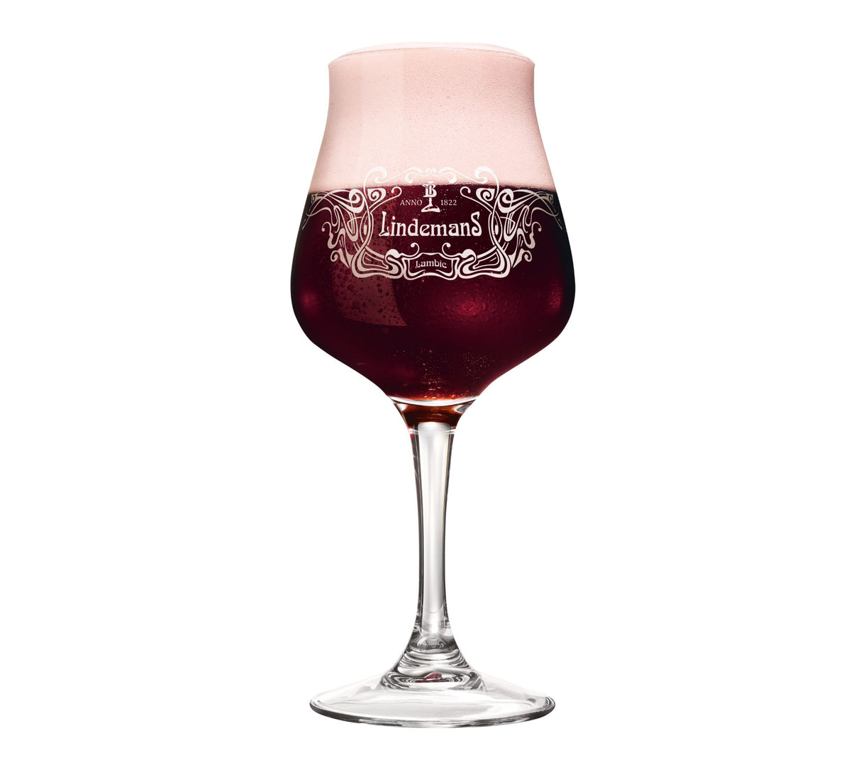 Lindemans stem Glass filled with beer