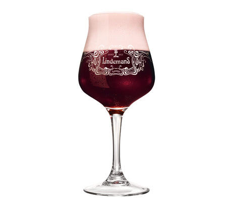 Lindemans stem Glass filled with beer