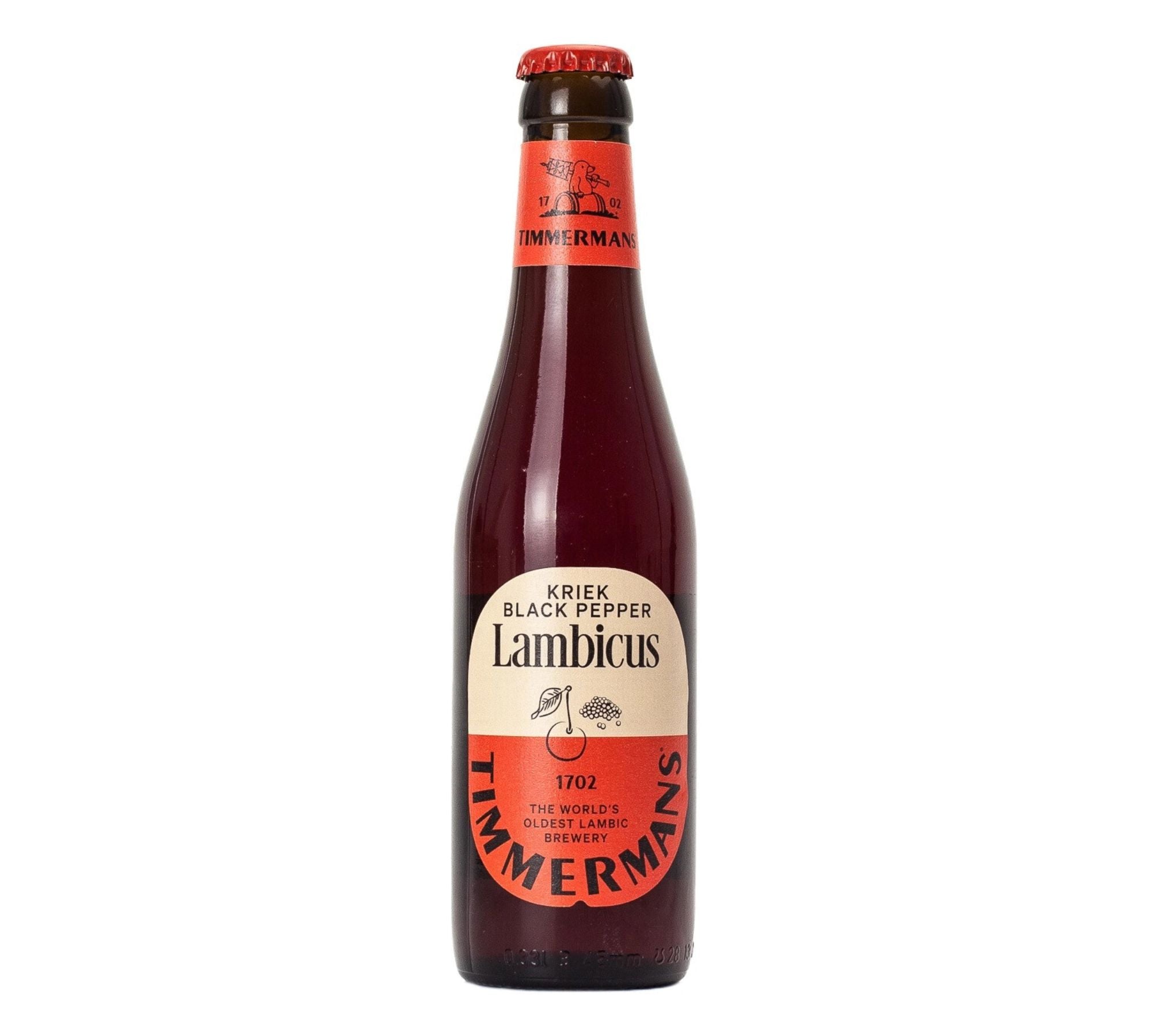 Timmermans Kriek Black Pepper Lambicus 11.2 oz bottle – BELGIAN