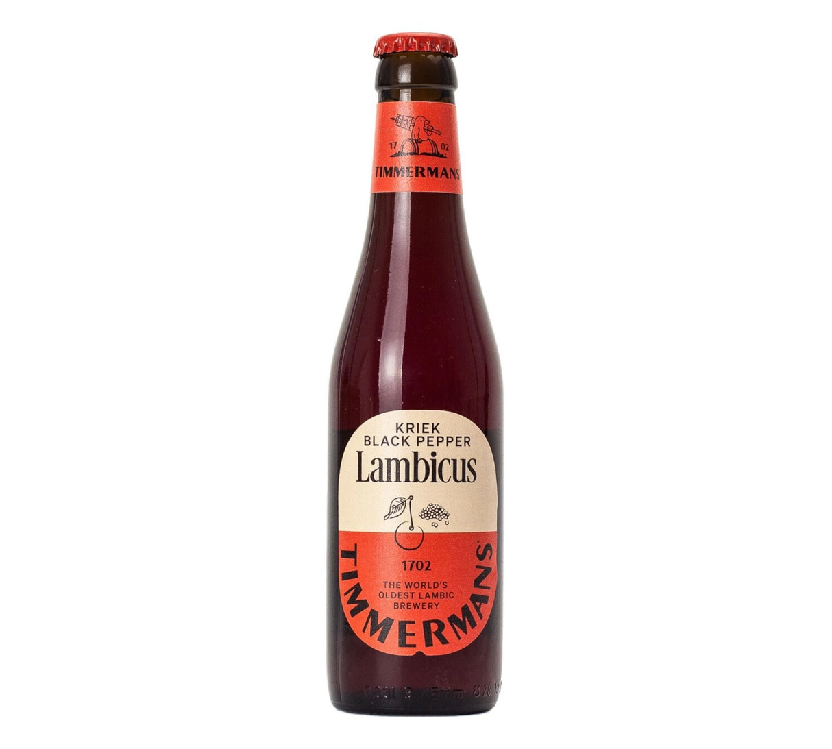 Timmermans Kriek Black Pepper Lambicus 11.2 oz bottle