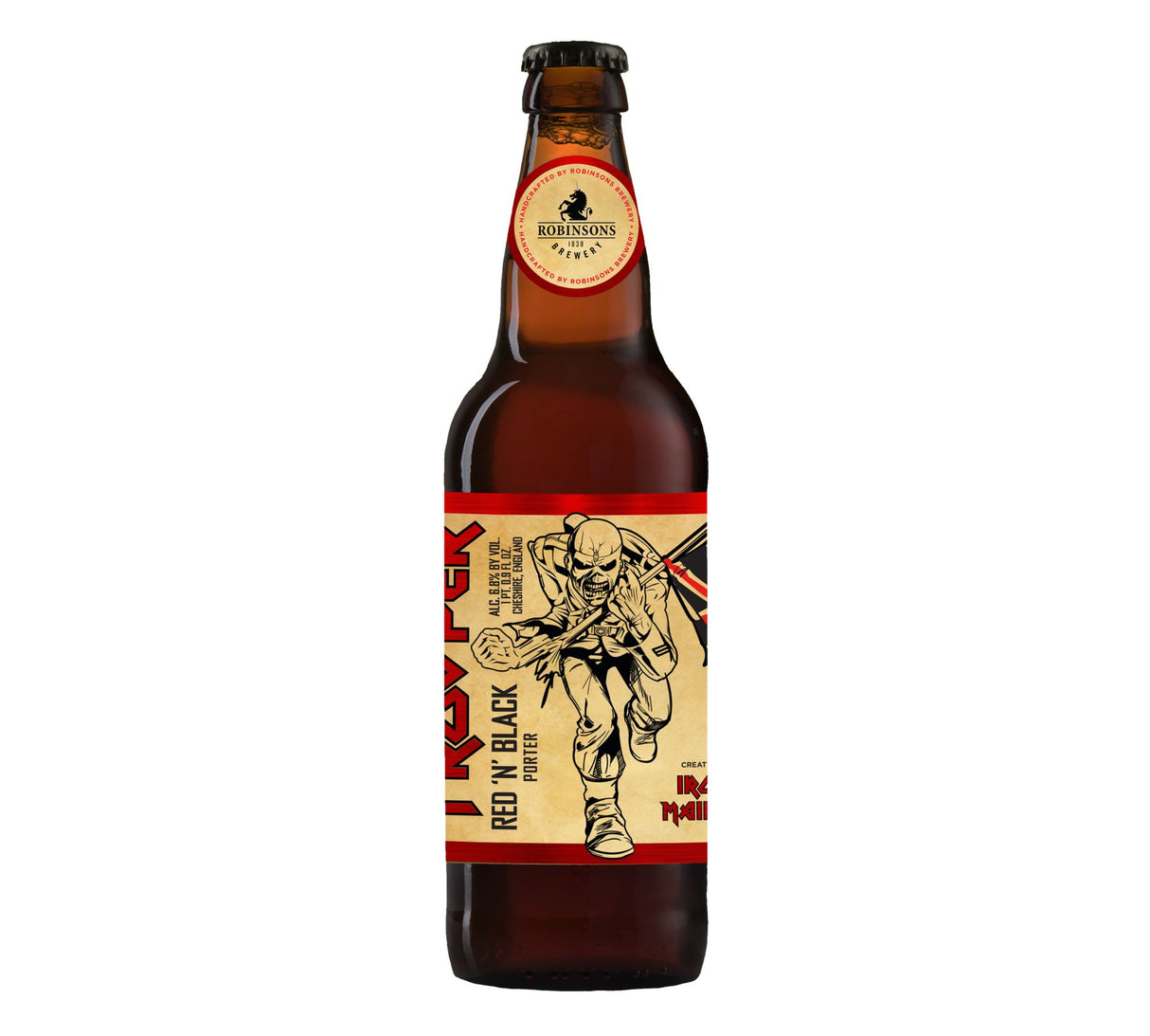 Trooper Red 'N' Black Porter 16.9 oz bottle